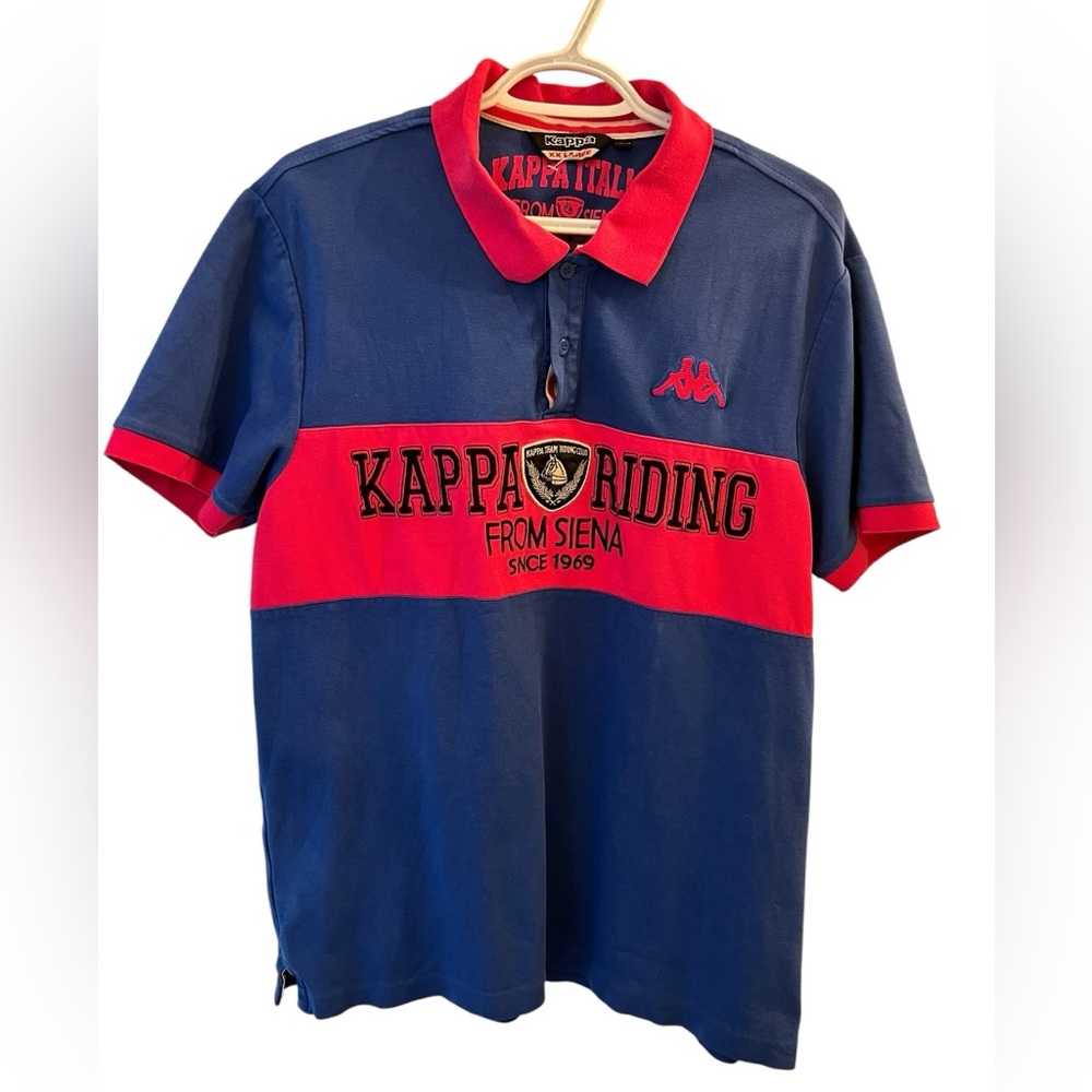 Kappa Italia pink and Blue Polo